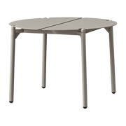 Table d'appoint de jardin en acier taupe 50 x 35 cm Novo - AYTM - The Cool Republic
