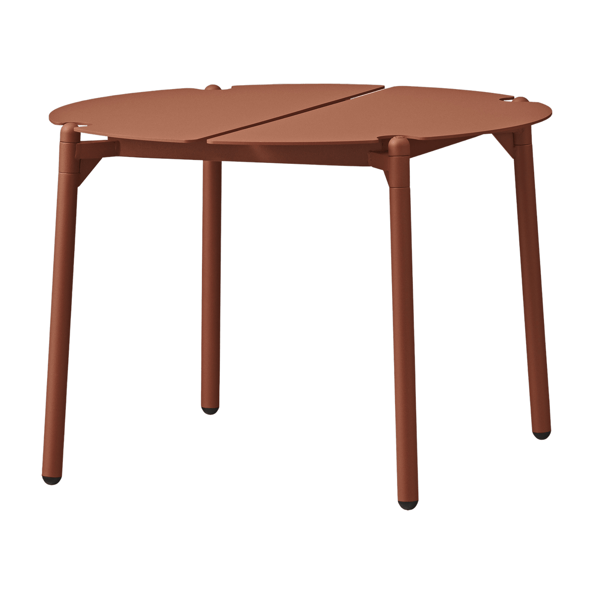 Table d'appoint de jardin en acier terracotta 50 x 35 cm Novo - AYTM - The Cool Republic