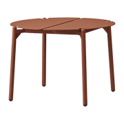 Table d'appoint de jardin en acier terracotta 50 x 35 cm Novo - AYTM - The Cool Republic
