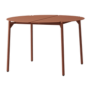 Table d'appoint de jardin en acier terracotta 70 x 45 cm Novo - AYTM - The Cool Republic
