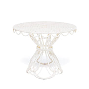 Table d'appoint de jardin ronde en métal blanc antique 65cm The Al Fresco - Business & Pleasure - The Cool Republic