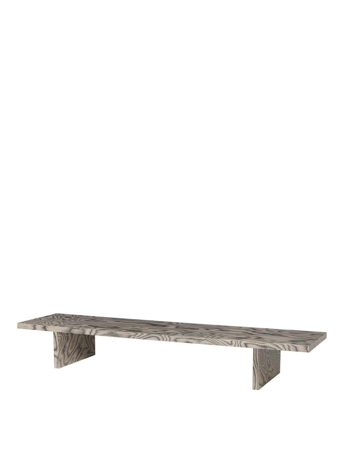Table d'appoint de présentation en placage pin gris 138 x 34 x 20 cm Kona - Ferm Living - The Cool Republic