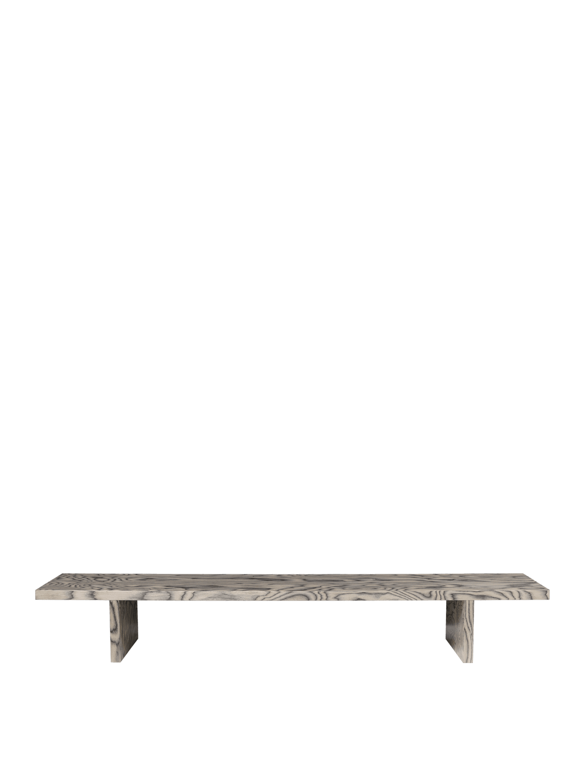 Table d'appoint de présentation en placage pin gris 138 x 34 x 20 cm Kona - Ferm Living - The Cool Republic