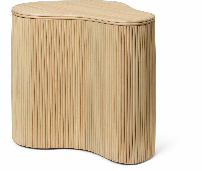 Table d'appoint de rangement en rotin Isola - Ferm Living - The Cool Republic