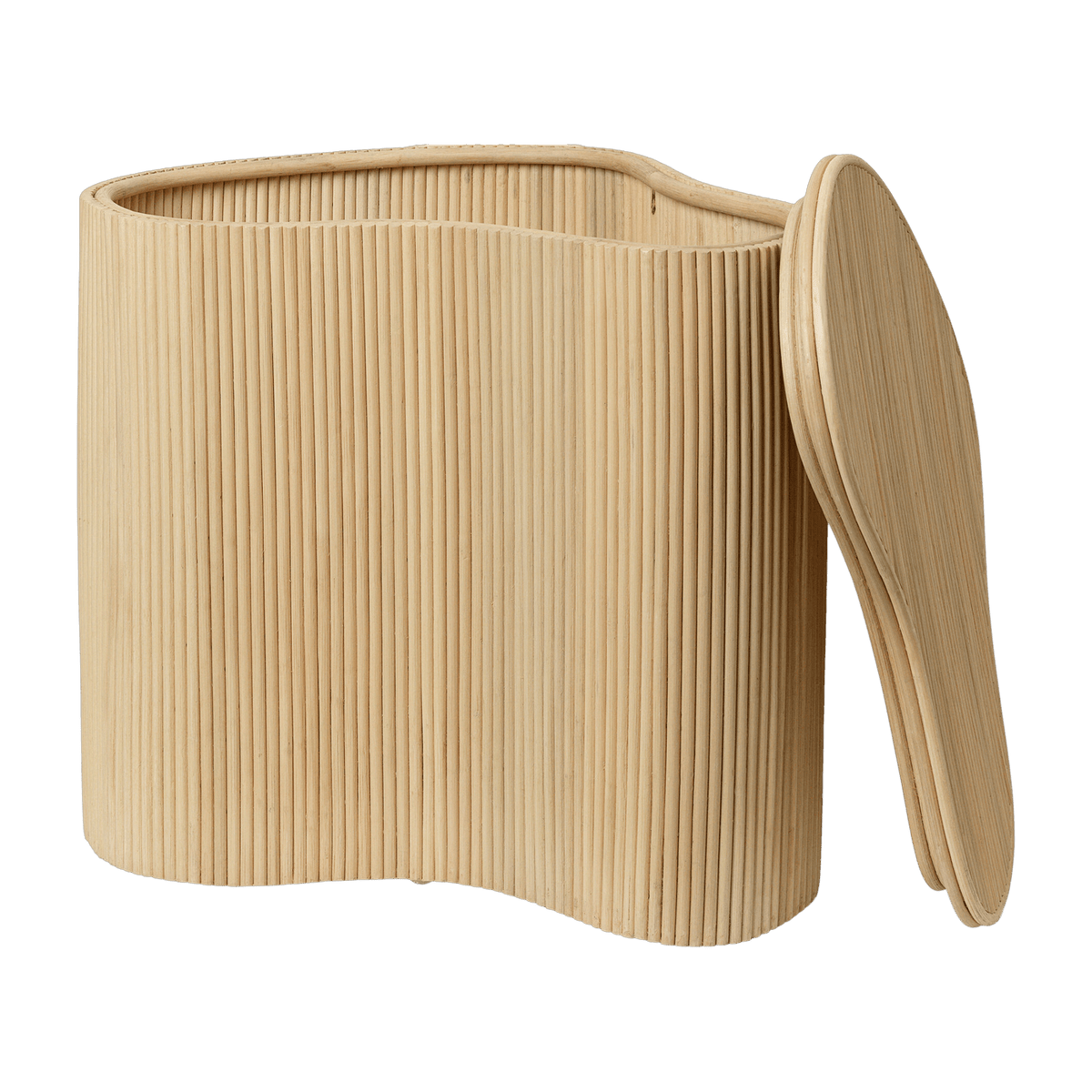Isola Rattan Storage Side Table - Ferm Living - The Cool Republic