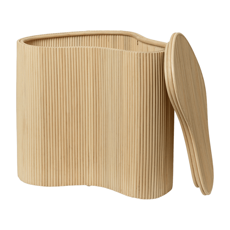 Isola Rattan Storage Side Table - Ferm Living - The Cool Republic