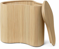 Table d'appoint de rangement en rotin Isola - Ferm Living - The Cool Republic