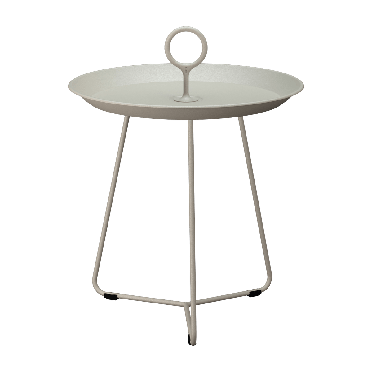 Table d'appoint d'extérieur en aluminium beige 45cm EYELET - Houe - The Cool Republic