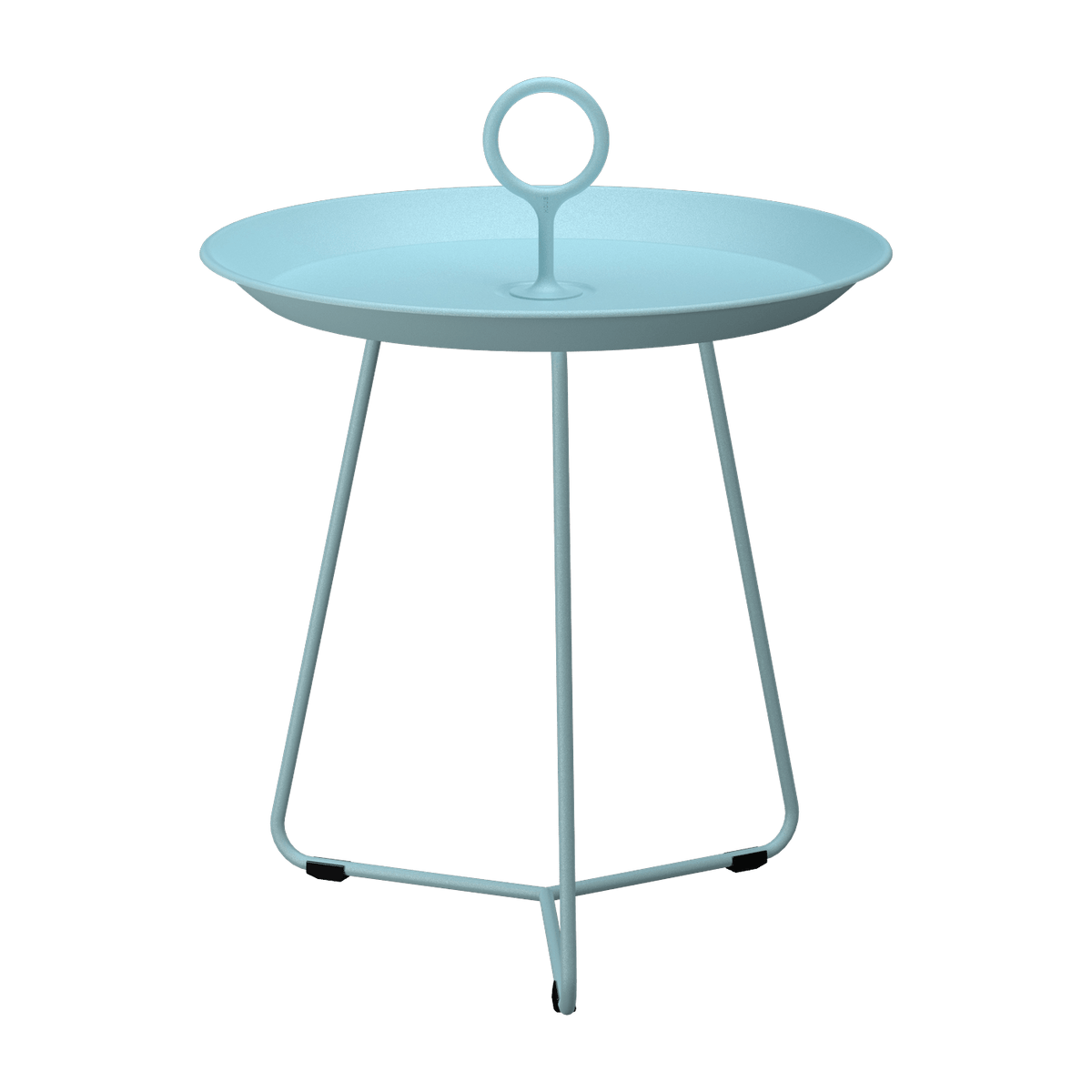 Table d'appoint d'extérieur en aluminium bleu givré 45cm EYELET - Houe - The Cool Republic
