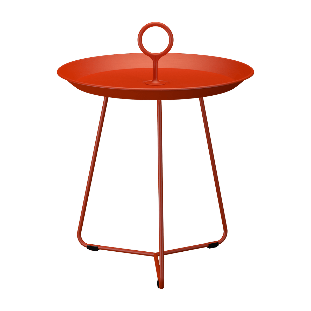 Table d'appoint d'extérieur en aluminium rouge 45cm EYELET - Houe - The Cool Republic