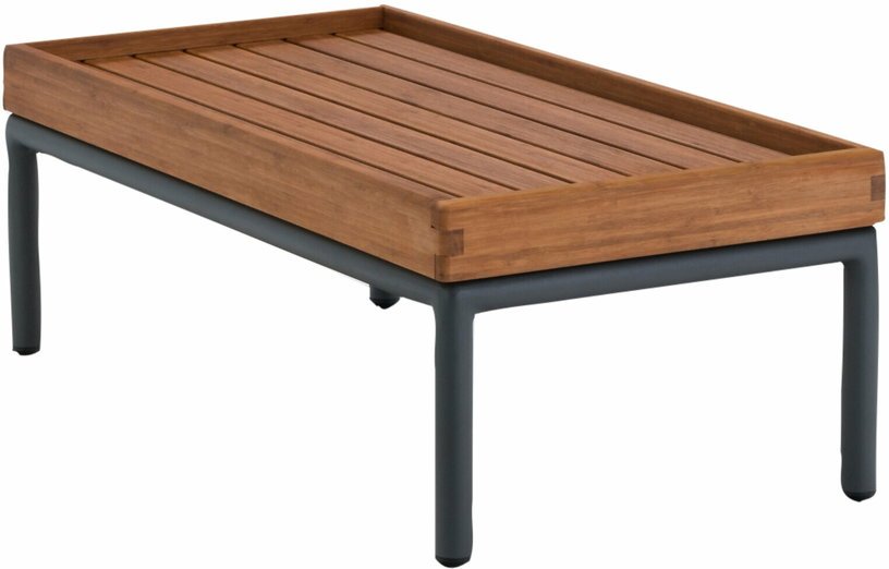 Table d'appoint d'extérieur en bambou 40 x 80 LEVEL - Houe - The Cool Republic