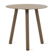 Table d'appoint d'extérieur ronde en aluminium taupe 45x44cm Lilo - Vincent Sheppard - The Cool Republic