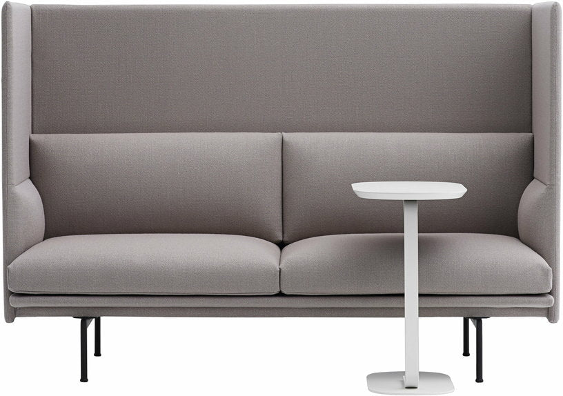 Table d'appoint en acier blanc cassé H 73,5 cm Relate - Muuto - The Cool Republic