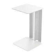 Table d'appoint en acier blanc Leste - Matière Grise - The Cool Republic