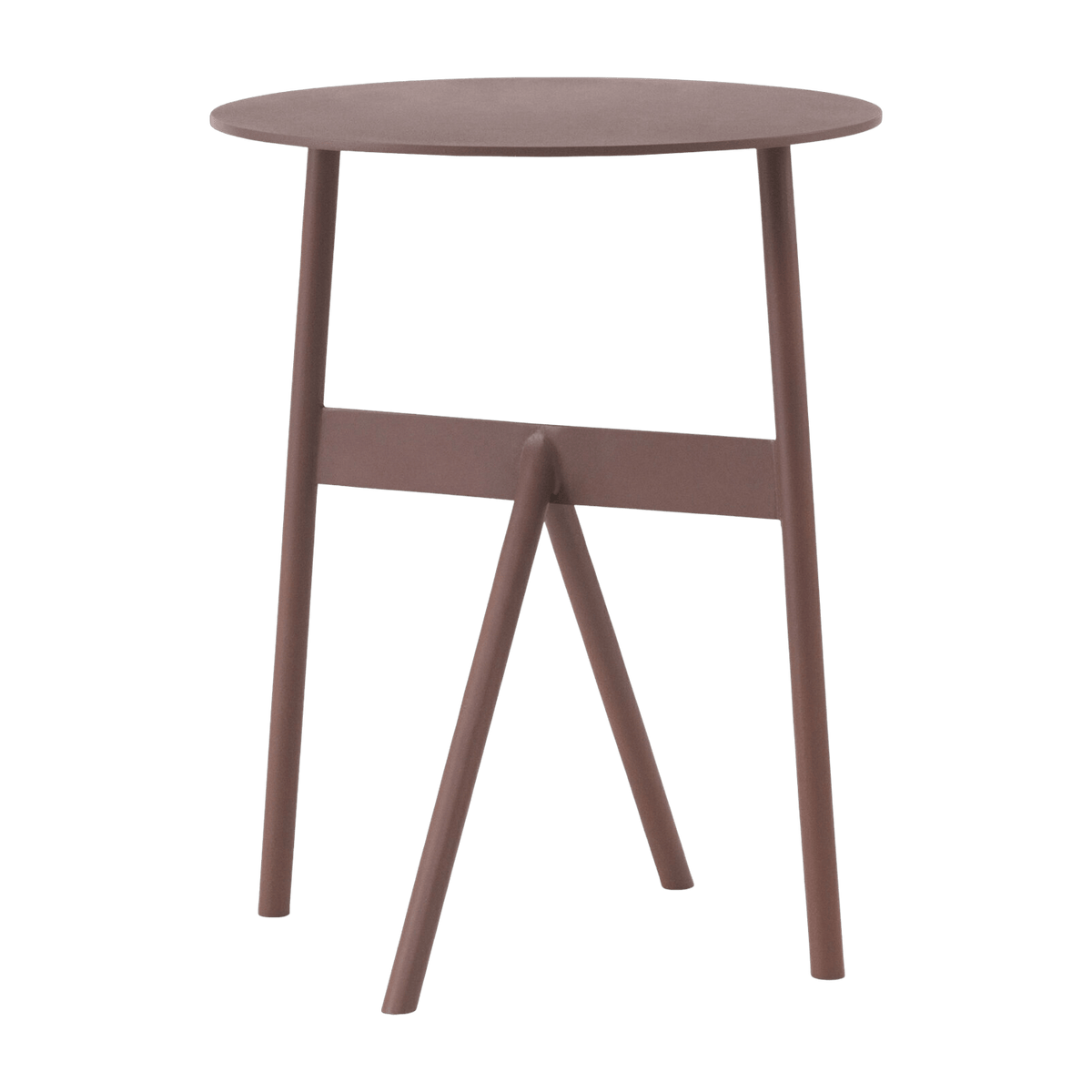 Table d'appoint en acier bordeaux Ø37cm Stook Wine - Normann Copenhagen - The Cool Republic