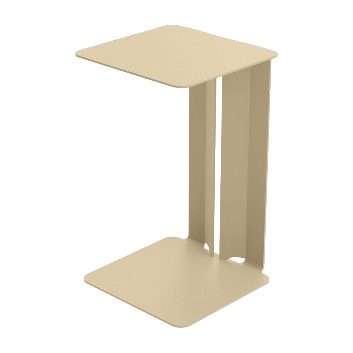 Table d'appoint en acier crème Leste - Matière Grise - The Cool Republic
