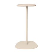 Table d'appoint en acier et marbre beige 30,4x56cm Plyo - Ferm Living - The Cool Republic