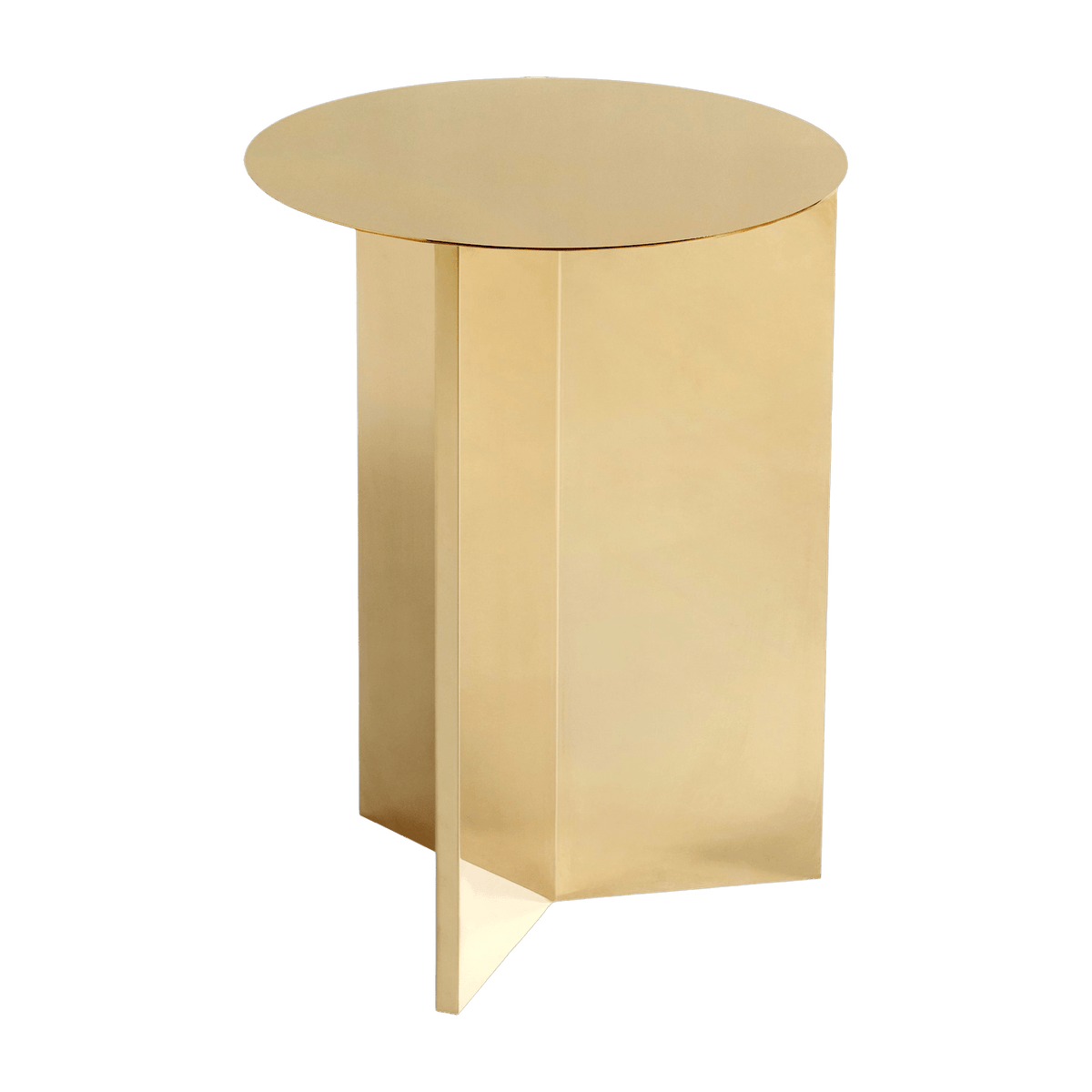 Table d'appoint en acier finition laiton Slit - HAY - The Cool Republic