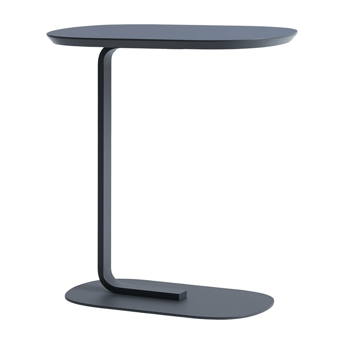 Table d'appoint en acier gris bleuté H 73,5 cm Relate - Muuto - The Cool Republic
