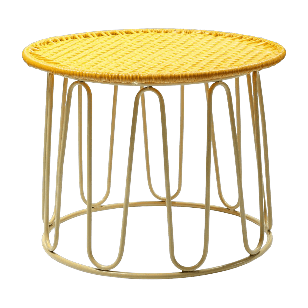 Table d'appoint en acier jaune Circo - Ames - The Cool Republic
