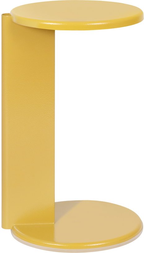 Table d'appoint en acier jaune ocre 56 cm Lolly - Hem - The Cool Republic