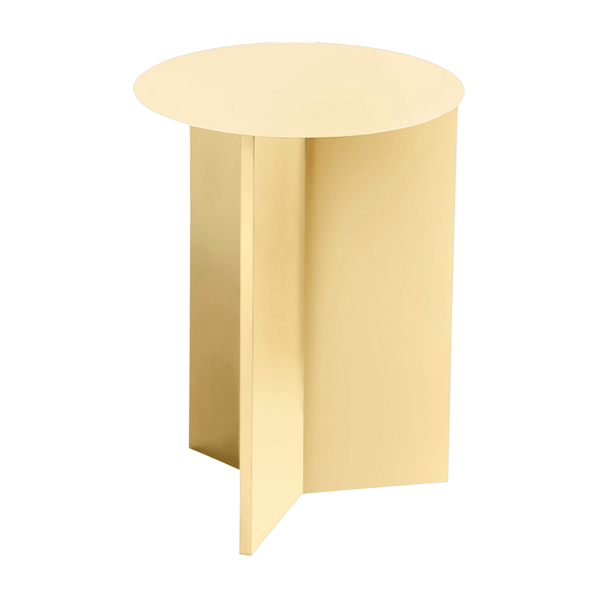Table d'appoint en acier jaune Slit - HAY - The Cool Republic