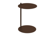 Table d'appoint en acier marron cacao Ande - noo.ma - The Cool Republic