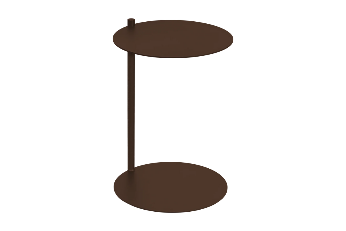 Table d'appoint en acier marron cacao Ande - noo.ma - The Cool Republic