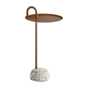 Table d'appoint en acier marron pâle Bowler - Hay - The Cool Republic