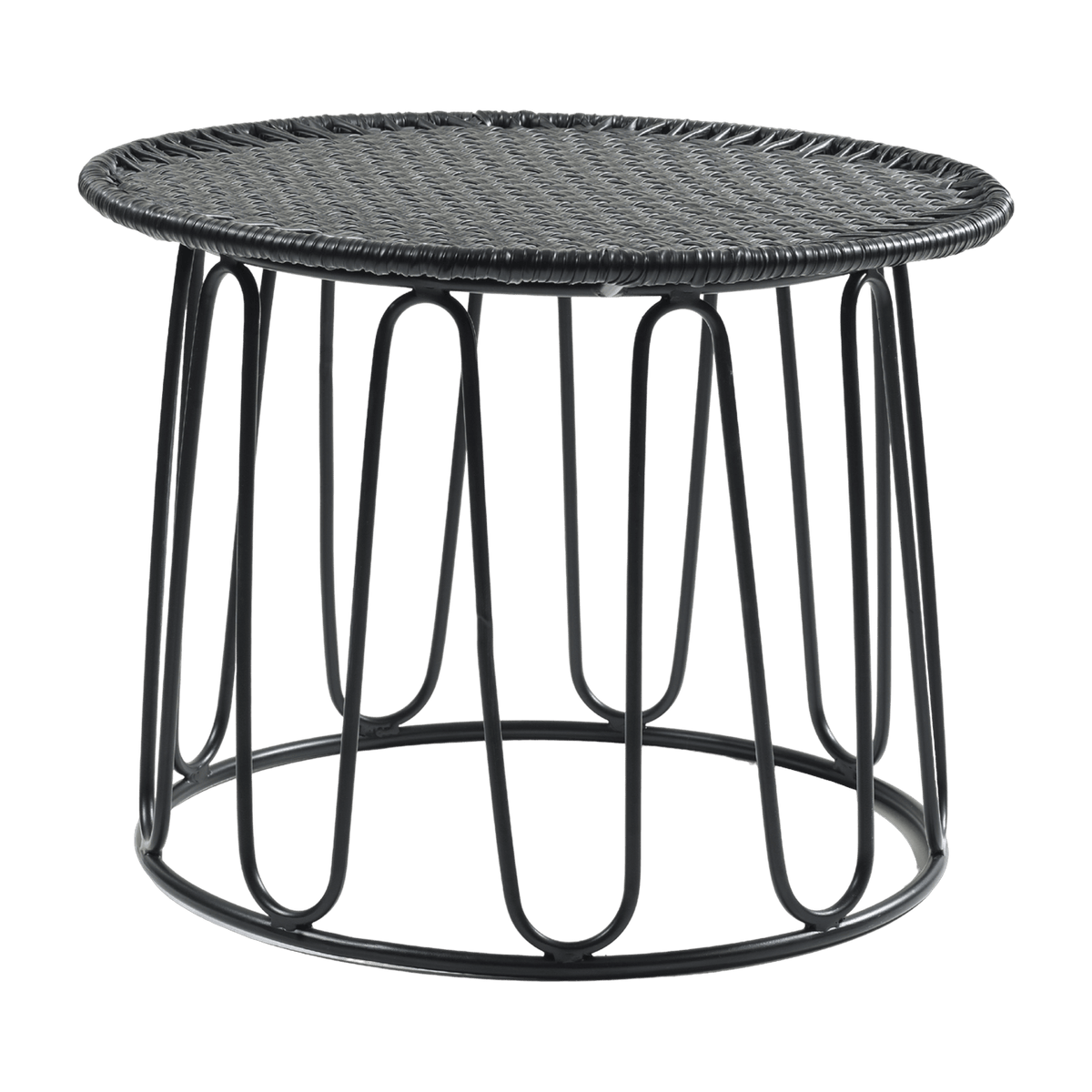 Table d'appoint en acier noir Circo - Ames - The Cool Republic