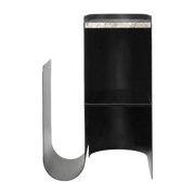 Table d'appoint en acier noir et marbre Vault - Ferm Living - The Cool Republic