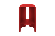 Table d'appoint en acier rouge tomate 32,3x50cm Wa - Noo.ma - The Cool Republic