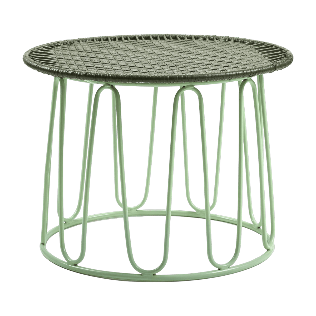 Table d'appoint en acier vert Circo - Ames - The Cool Republic