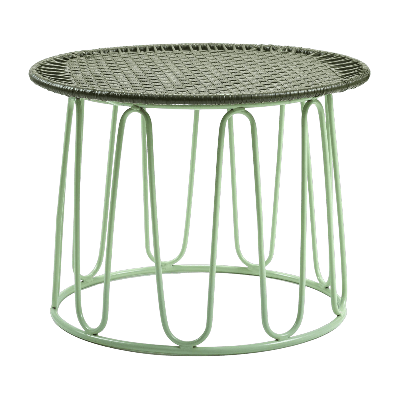Table d'appoint en acier vert Circo - Ames - The Cool Republic