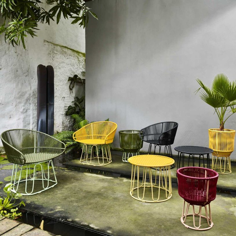 Table d'appoint en acier vert Circo - Ames - The Cool Republic