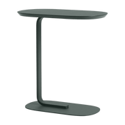 Table d'appoint en acier vert foncé H 60,5 cm Relate - Muuto - The Cool Republic