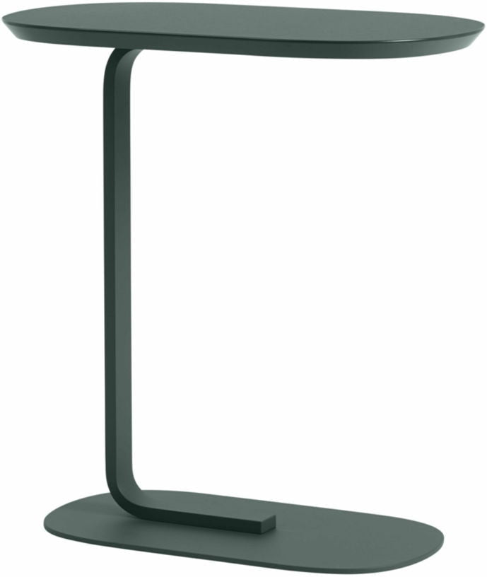 Table d'appoint en acier vert foncé H 73,5 cm Relate - Muuto - The Cool Republic