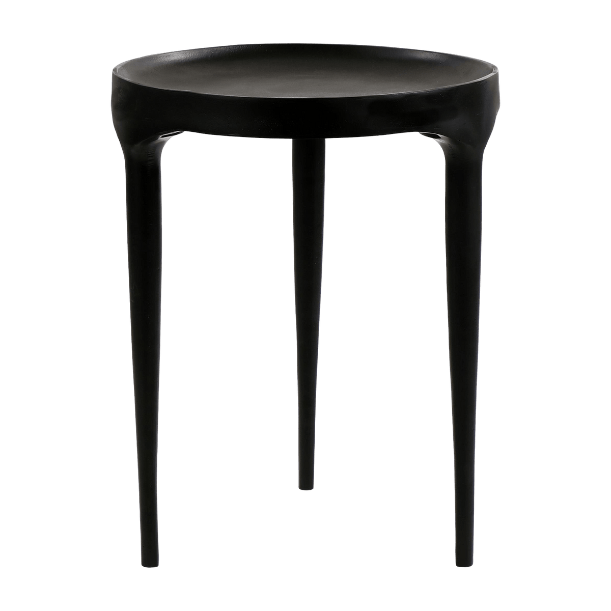 Table d'appoint en aluminium noir 50 x 40 cm Trip - Pomax - The Cool Republic