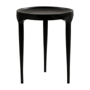 Table d'appoint en aluminium noir 50 x 40 cm Trip - Pomax - The Cool Republic