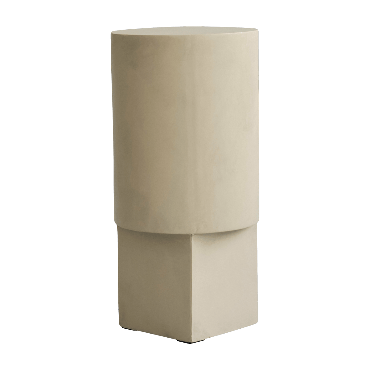 Table d'appoint en béton beige sable 25 x 25 cm Column - 101 Copenhagen - The Cool Republic