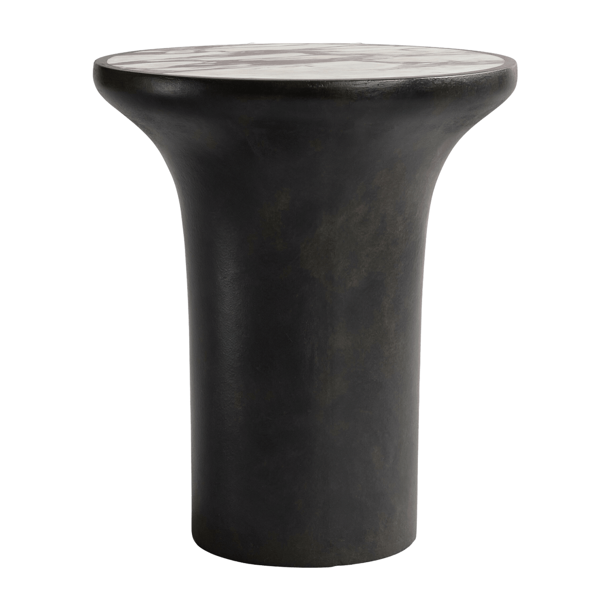 Table d'appoint en béton et marbre calacatta 35 x 35 cm Trumpet - 101 Copenhagen - The Cool Republic