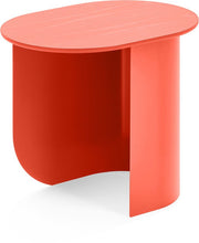 Table d'appoint en bois de hêtre rouge corail 32x44x40cm Plateau - Fest Amsterdam - The Cool Republic