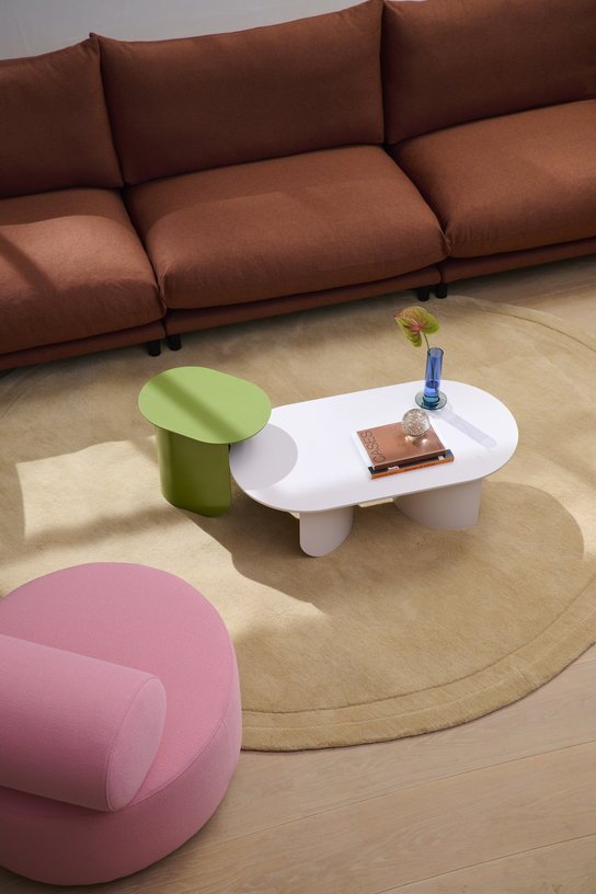 Table d'appoint en bois de hêtre vert 32x44x40cm Plateau - Fest Amsterdam - The Cool Republic