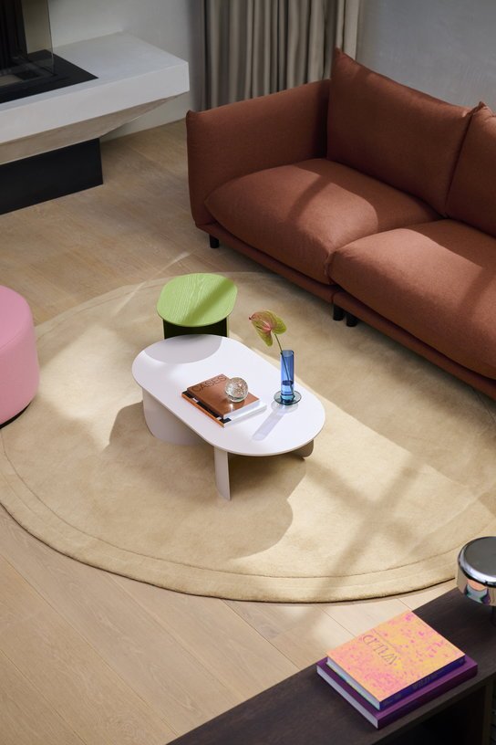 Table d'appoint en bois de hêtre vert 32x44x40cm Plateau - Fest Amsterdam - The Cool Republic