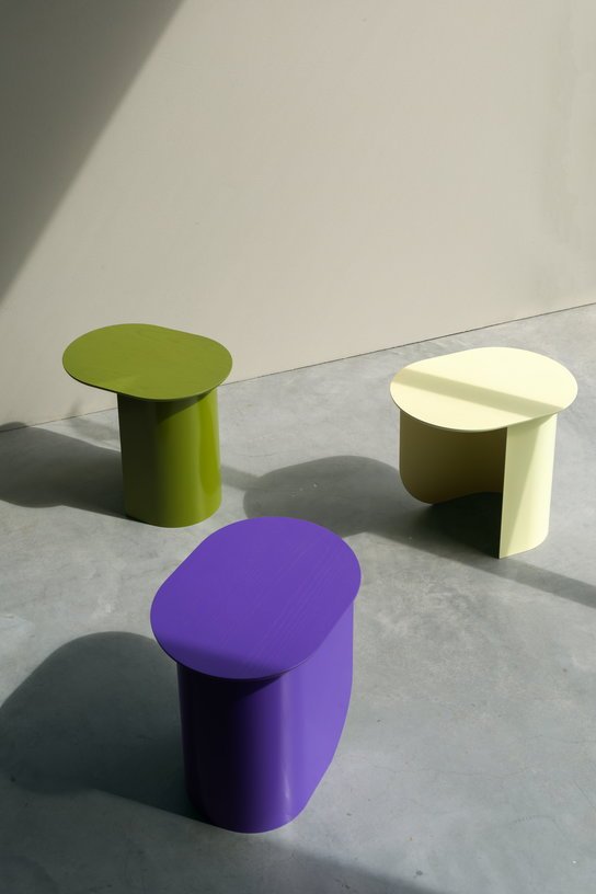 Table d'appoint en bois de hêtre vert 32x44x40cm Plateau - Fest Amsterdam - The Cool Republic