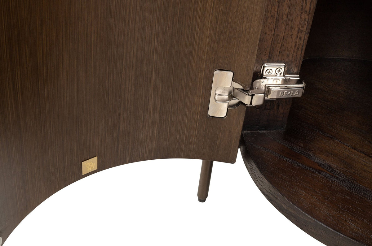 Table d'appoint en bois et en acier 47x57cm Pogoro - Versmissen - The Cool Republic