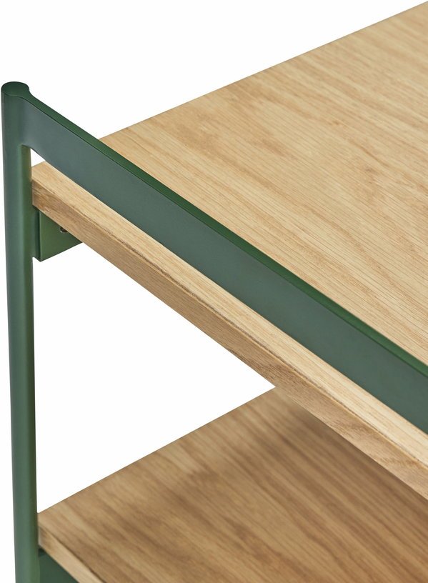 Table d'appoint en bois et métal vert Jaunty - Hübsch - The Cool Republic