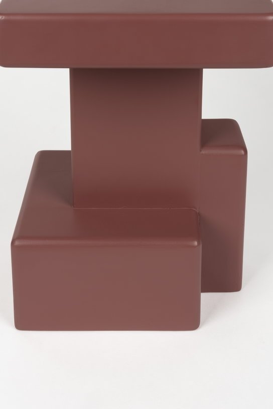 Table d'appoint en bois laqué rouge 35x35x50cm Neo - The Cool Republic - The Cool Republic