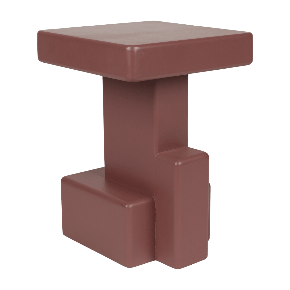 Table d'appoint en bois laqué rouge 35x35x50cm Neo - The Cool Republic - The Cool Republic