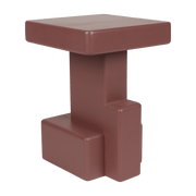 Table d'appoint en bois laqué rouge 35x35x50cm Neo - The Cool Republic - The Cool Republic